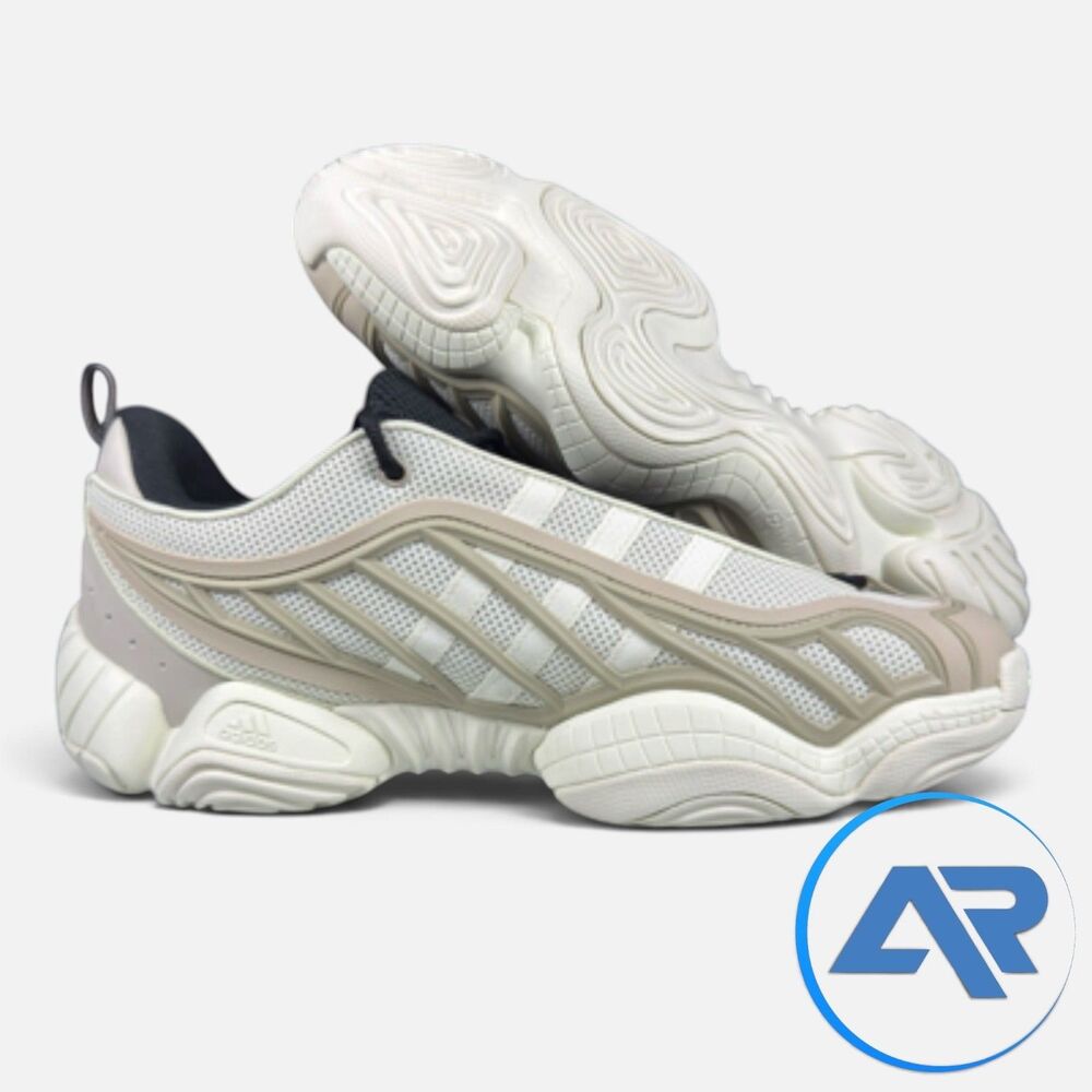 adidas Intimidation Low Mens Size 13 Ivory Beige Black Basketball Shoes JI0363